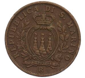 10 чентезимо 1936 года Сан-Марино — Фото №2