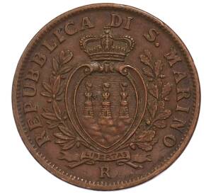 10 чентезимо 1936 года Сан-Марино — Фото №2