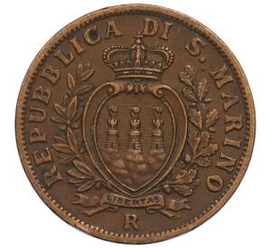 10 чентезимо 1936 года Сан-Марино — Фото №2
