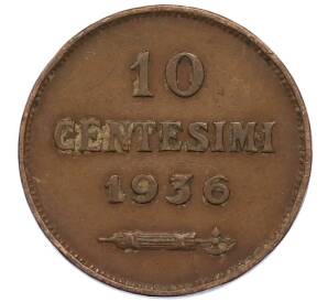 10 чентезимо 1936 года Сан-Марино — Фото №1