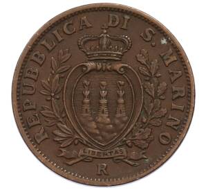 10 чентезимо 1937 года Сан-Марино — Фото №2