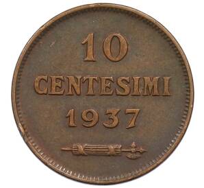 10 чентезимо 1937 года Сан-Марино — Фото №1