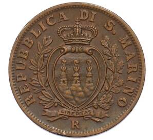 10 чентезимо 1937 года Сан-Марино — Фото №2