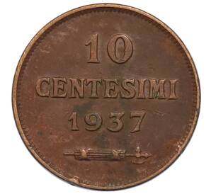 10 чентезимо 1937 года Сан-Марино — Фото №1