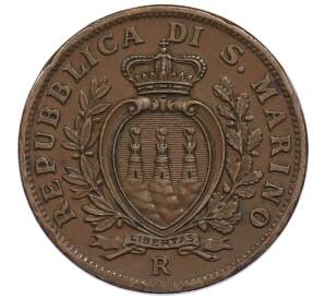 10 чентезимо 1938 года Сан-Марино — Фото №2