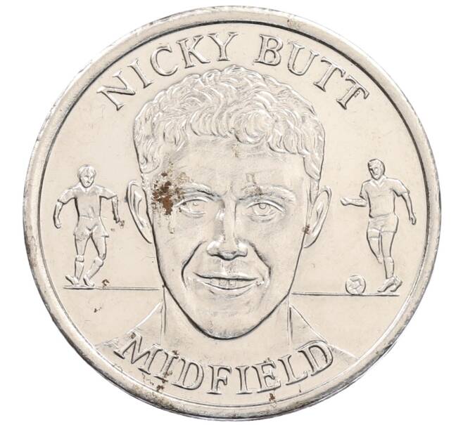 Жетон 1998 года Великобритания «Сборная Англии по футболу — Полузащитник Ники Батт» (Артикул: K1-6230) — Фото №1