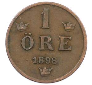 1 эре 1898 года Швеция — Фото №1