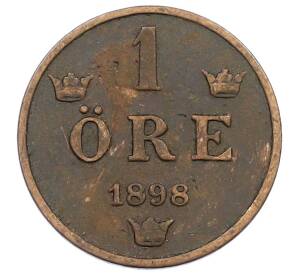 1 эре 1898 года Швеция — Фото №1