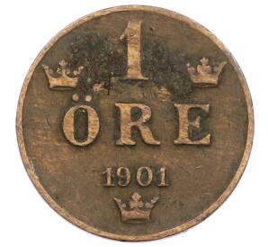 1 эре 1901 года Швеция — Фото №1