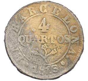 4 кварто 1813 года Испания — провинция Барселона — Фото №1