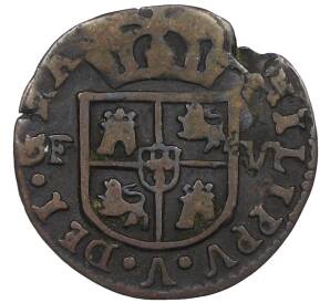 1 тресета 1710-1711 года Валенсия (Филипп V)