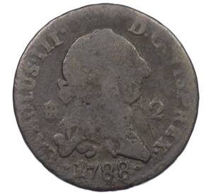 2 мараведи 1788 года Испания (Карл III) — Фото №1