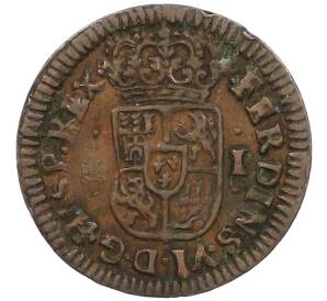 1 мараведи 1747 года Испания (Фердинанд VI) — Фото №2