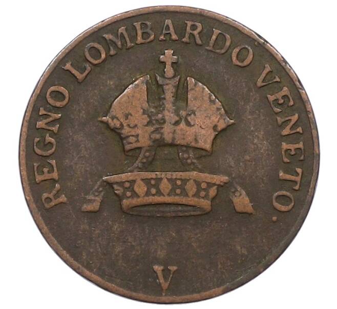 Монета 1 чентезимо 1822 года Ломбардия-Венеция (Артикул: M2-86803) — Фото №2