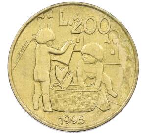 200 лир 1995 года Сан-Марино — Фото №1