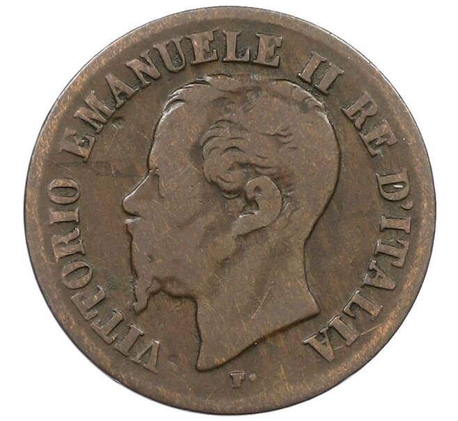 Монета 2 чентезимо 1867 года М Италия (Артикул: M2-86970) — Фото №2