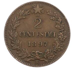2 чентезимо 1897 года Италия — Фото №1