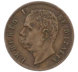 2 чентезимо 1897 года Италия — Фото №2