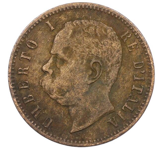 Монета 2 чентезимо 1897 года Италия (Артикул: M2-86974) — Фото №2