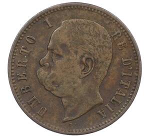 2 чентезимо 1898 года Италия — Фото №2