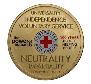 1 доллар 2014 года Австралия — 100 лет Австралийскому Красному кресту — Фото №1