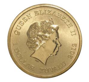 1 доллар 2012 года Тувалу — Год дракона — Фото №2