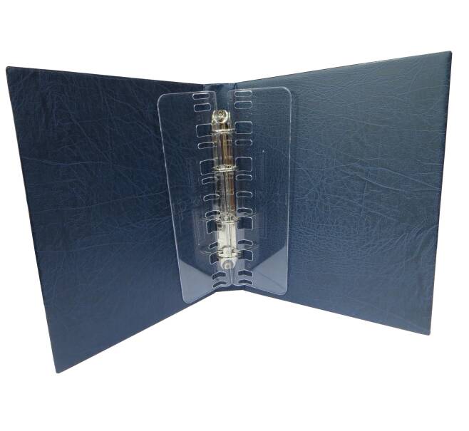 Папка-переплет (альбом) формата Optima в шубере — Цвет синий (Артикул: A1-30046)