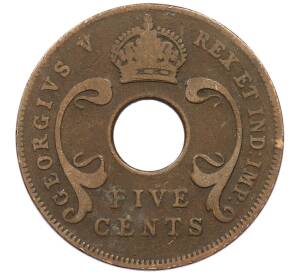 5 центов 1924 года Британская Восточная Африка — Фото №2