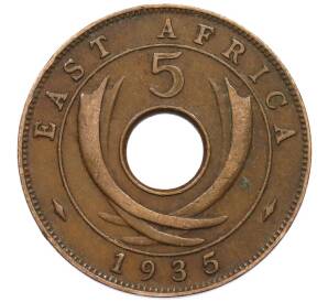 5 центов 1935 года Британская Восточная Африка — Фото №1