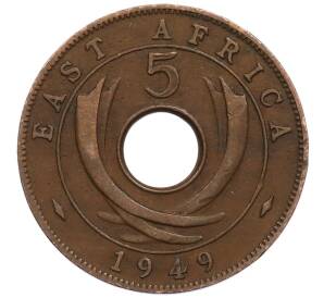 5 центов 1949 года Британская Восточная Африка — Фото №1
