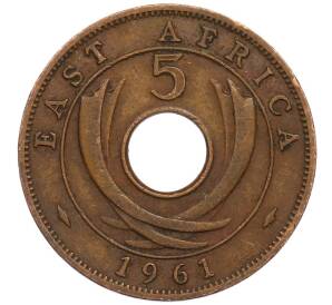 5 центов 1961 года Н Британская Восточная Африка — Фото №1