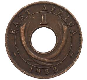 1 цент 1922 года Н Британская Восточная Африка — Фото №1