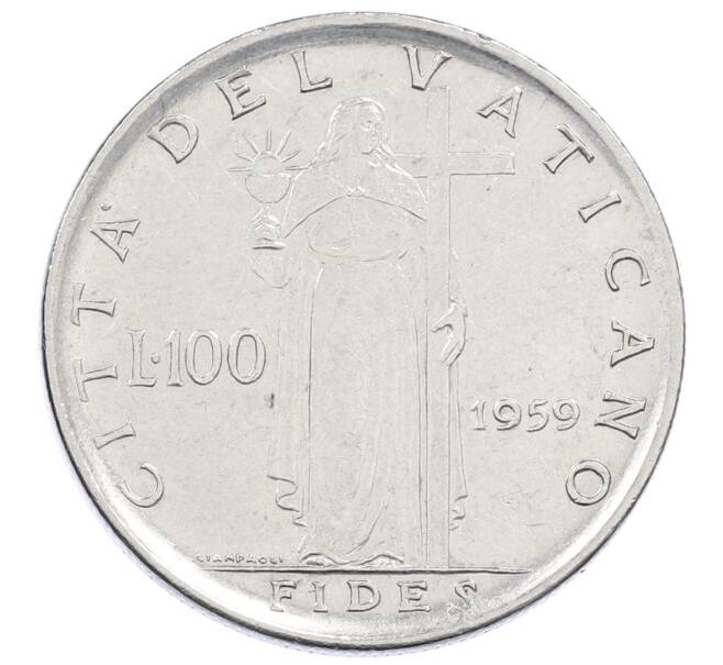 Монета 100 лир 1959 года Ватикан (Артикул: M2-87196) — Фото №1