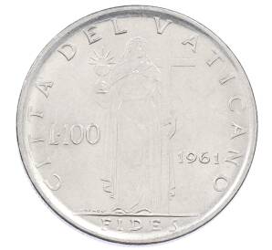 100 лир 1961 года Ватикан — Фото №1