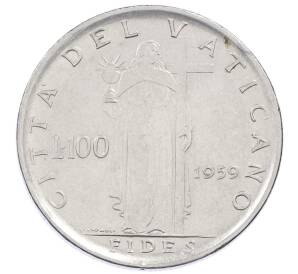 100 лир 1959 года Ватикан — Фото №1