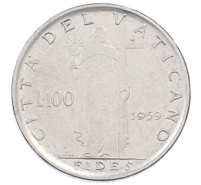 Монета 100 лир 1959 года Ватикан (Артикул: M2-87212) — Фото №1