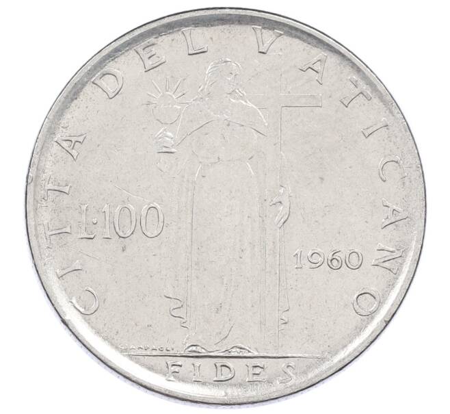 Монета 100 лир 1960 года Ватикан (Артикул: M2-87213) — Фото №1