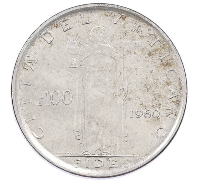 Монета 100 лир 1960 года Ватикан (Артикул: M2-87222) — Фото №1
