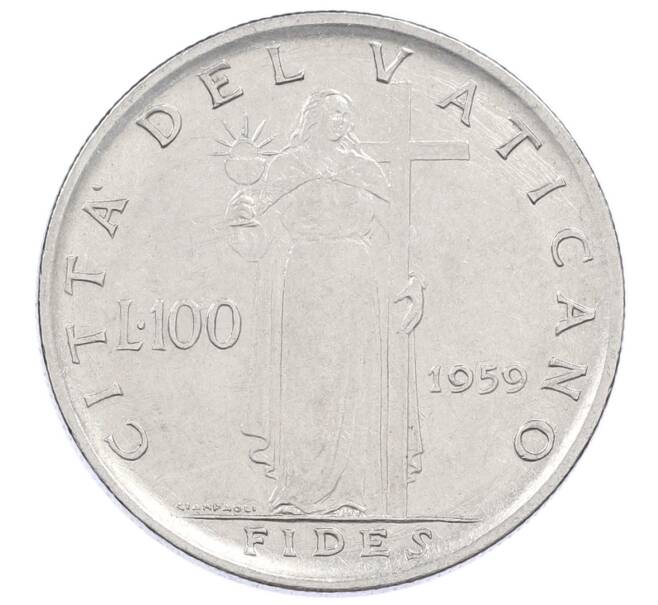 Монета 100 лир 1959 года Ватикан (Артикул: M2-87244) — Фото №1