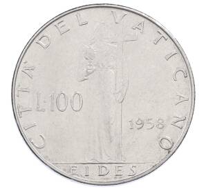 100 лир 1958 года Ватикан — Фото №1