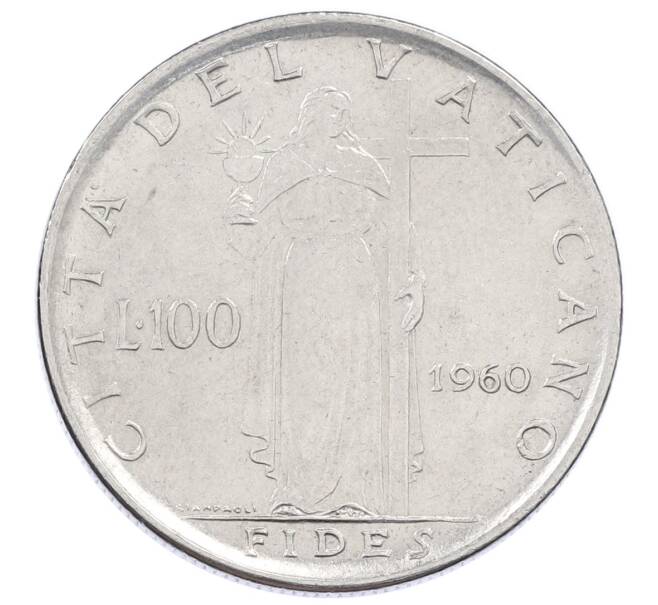 Монета 100 лир 1960 года Ватикан (Артикул: M2-87253) — Фото №1