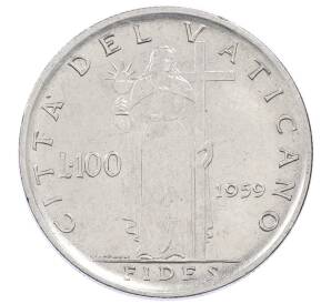 100 лир 1959 года Ватикан — Фото №1