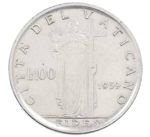 100 лир 1959 года Ватикан — Фото №1