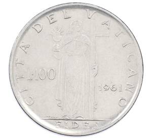 100 лир 1961 года Ватикан — Фото №1