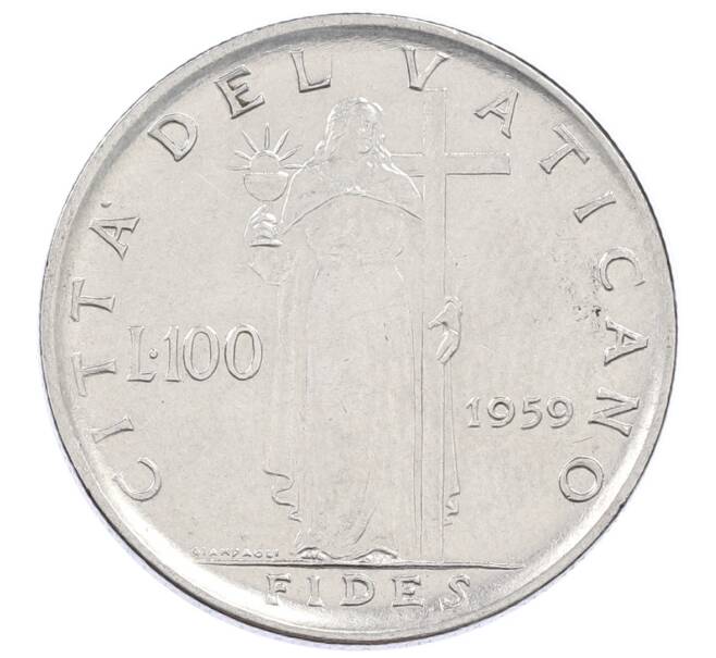Монета 100 лир 1959 года Ватикан (Артикул: M2-87274) — Фото №1