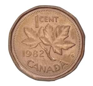 1 цент 1982 года Канада — Фото №1