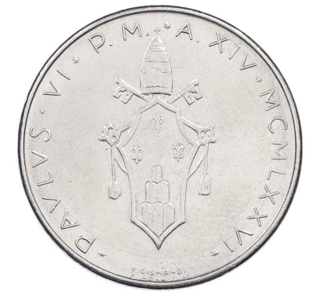 Монета 100 лир 1976 года Ватикан (Артикул: M2-87421) — Фото №2