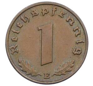 1 рейхспфенниг 1939 года Е Германия — Фото №2