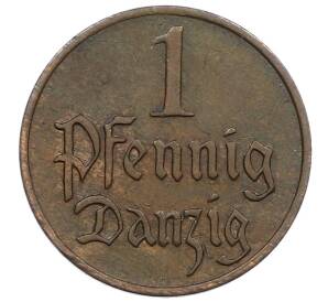 1 пфенниг 1923 года Данциг — Фото №2
