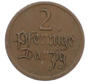 2 пфеннига 1926 года Данциг — Фото №2